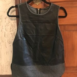 XS Banana Republic mixed media top
